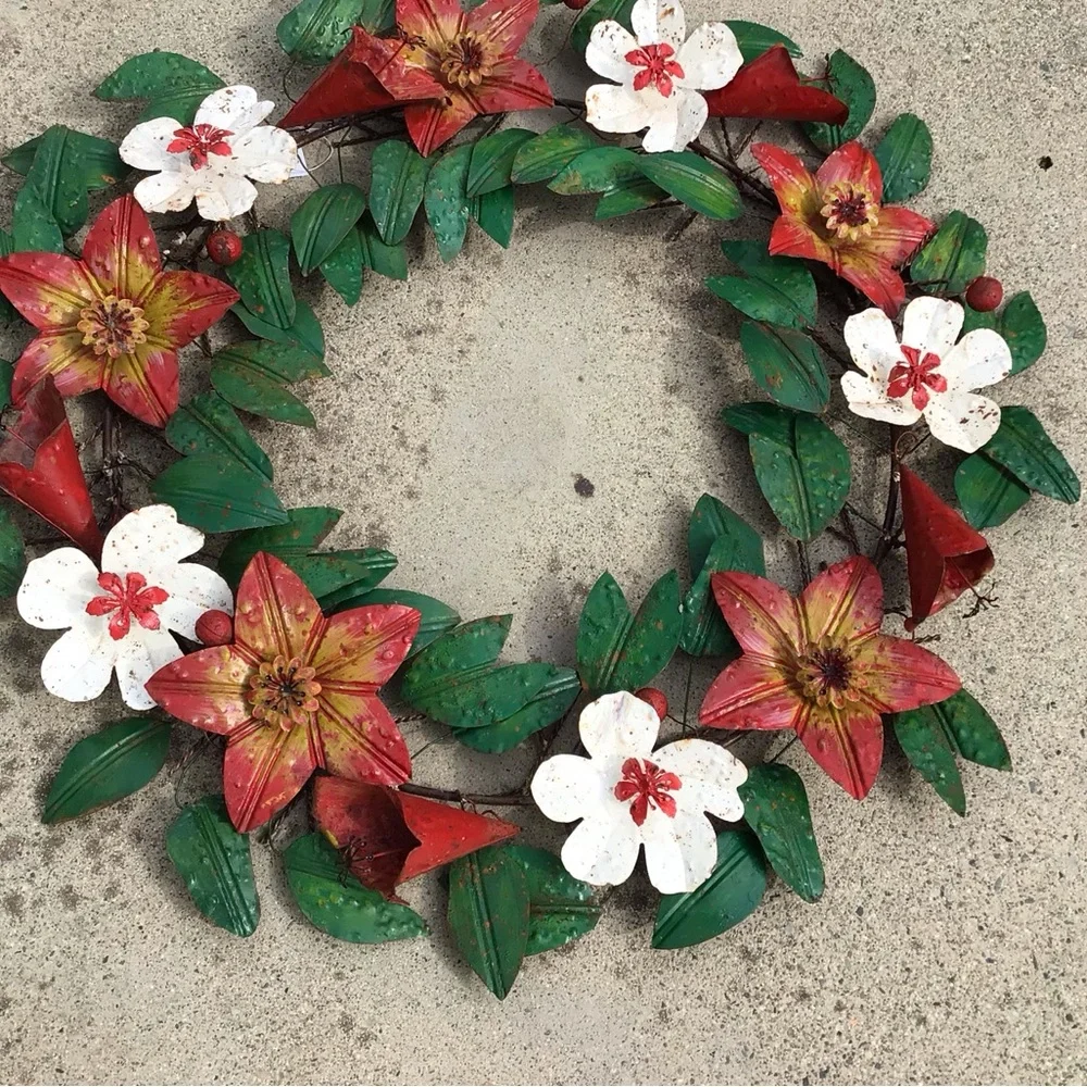 Seasons Of Bloom Rustic Iron Wreath Sundance Catalog